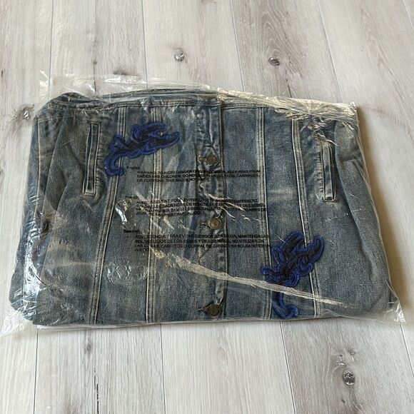 Reason Denim Multi Patch Scorpion applique jacket 3X NWT‎ in packaging - Picture 7 of 7